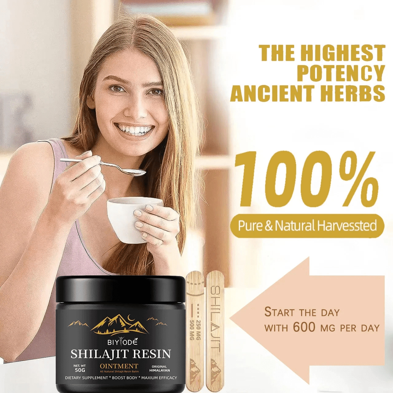 Supplément de Shilajit de l'Himalaya, Résine pure naturelle