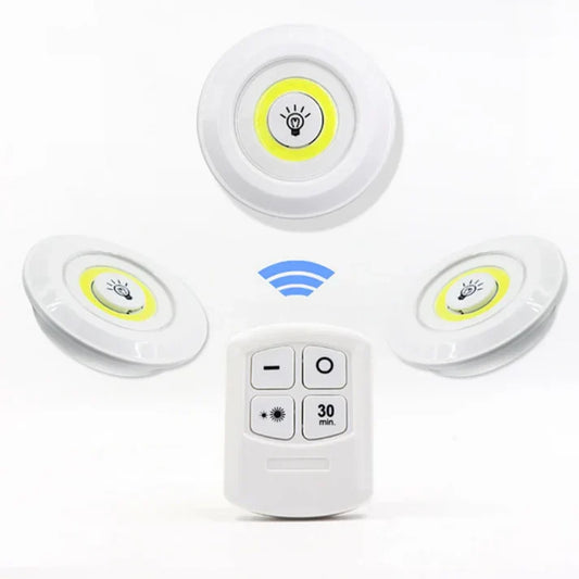 3 lampes LED télécommandées