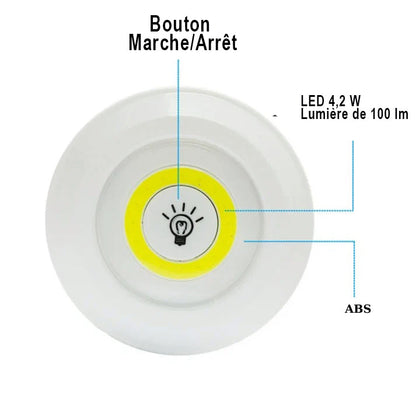3 lampes LED télécommandées