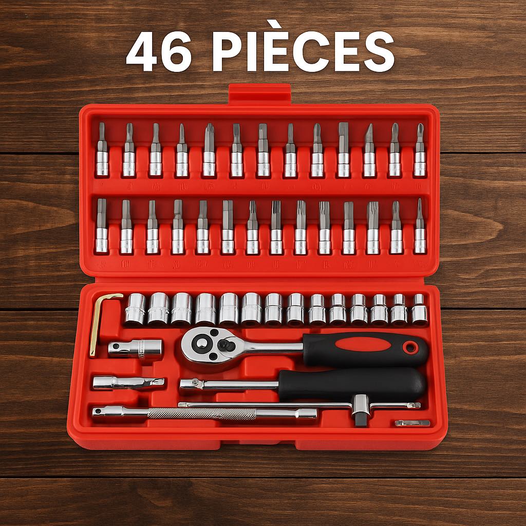 Kit d'Outils de Réparation 46 Pièces