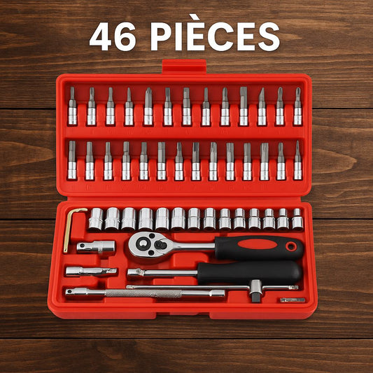 Kit d'Outils de Réparation 46 Pièces