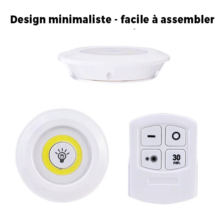 3 lampes LED télécommandées