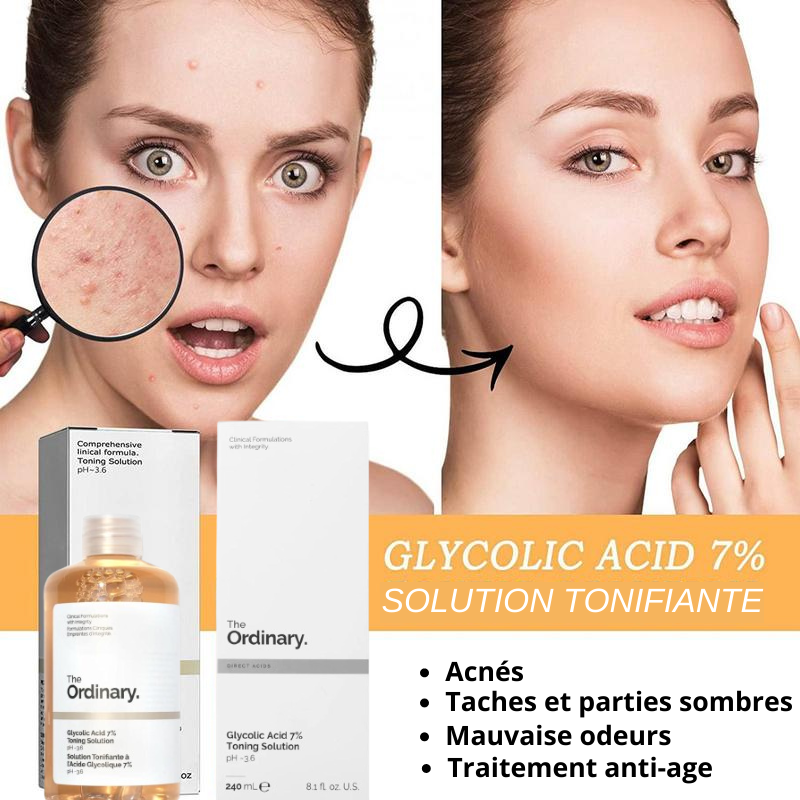 The Ordinary Lotion tonique exfoliante à l’acide glycolique 7% 240ml