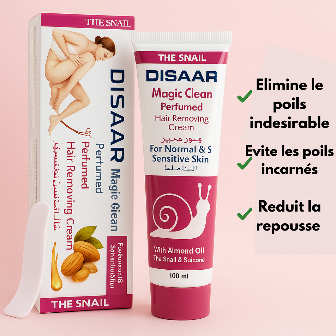 Creme depilatoire a base de bave d'escargot