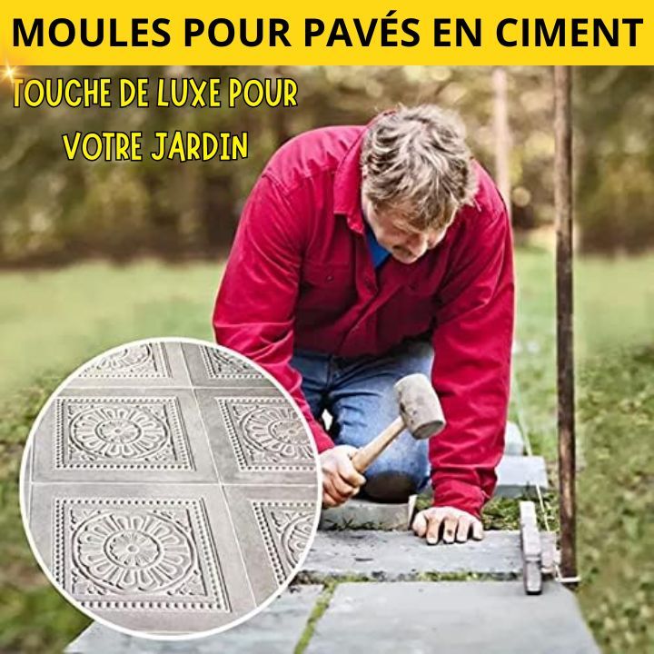Moules carrées de Bricolage Jardin Plastique béton