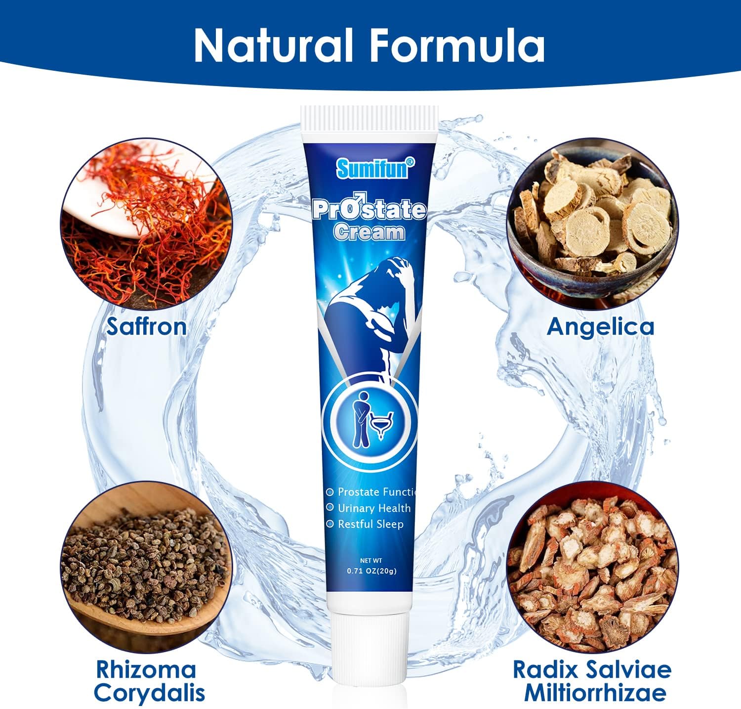 Crème soulagement de la prostate