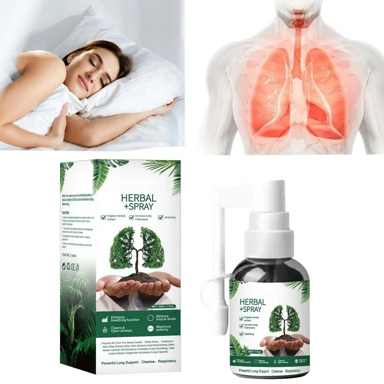 Brume nettoyante aux herbes pour les poumons